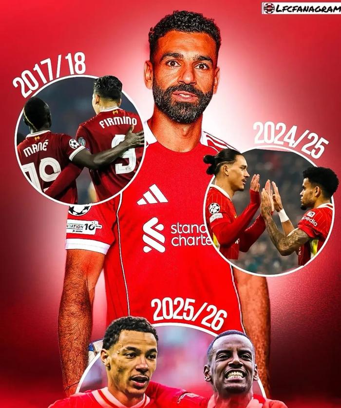 华体会体育入口-萨拉赫领衔三叉戟数据对比，新组合能否超越历史